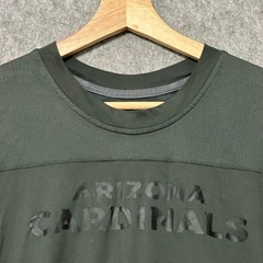 Nike Arizona Cardinals Shirt Mens Large Gray Dri-Fit Long Sleeve NFL On-Field L