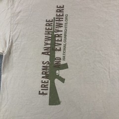 National Gun Rights Org T Shirt Men’s 2XL Beige