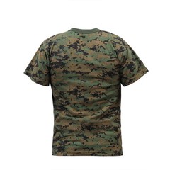 Woodland DIGITAL Camo T-Shirt MARPAT Style Camouflage Paintball Airsoft Military