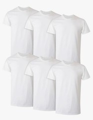 Hanes Men’s Soft Cotton Undershirt Multipack Stay-Tucked Crew Neck Tee