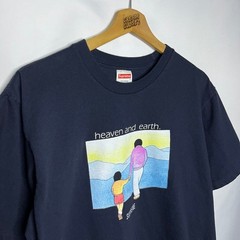 FW19 2019 Supreme NYC Heaven and Earth Tee in Navy Blue M