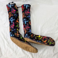 Grateful Dead Muklucks Socks Slippers Dancing Bears Party Festival Rave