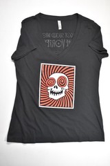 The Vortex Atlanta Black V-Neck T-Shirt Womens Size 2XL XXL