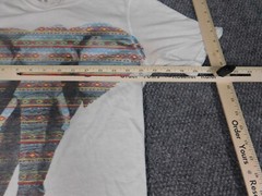 Russell Mens Shirt Small White elephant stretch graphic