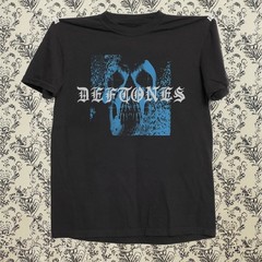 Deftones Skull Rock Band T-Shirt Black Cotton Graphic Tee Unisex
