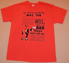 DEADPOOL Wondering Why Red T-Shirt Bad Guys can’t see me Bleed S M L XL 2X 3X