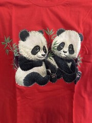 Dragon Pandas Red Short Sleeve Graphic T Shirt Unisex XXL