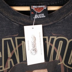 Vintage Harley Davidson Deadwood Faded Black T-Shirt XL NWT