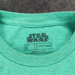 Star Wars Shirt Darth Vader Darkside Green Colorful Short Sleeve Adult Small