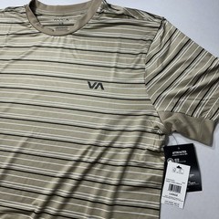 RVCA Mens Sport Active Gym Moisture Wicking Tee Street Style Size Large NWT