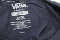 Man’s Shirts & Tops Vans Vans Classic Tee Navy/Frost Grey Large BRAND NEW