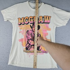 Tim McGraw Shirt Men Medium Cream Standing Room Only Tour 2024 Graphic Tee