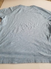 Theory Men’s Dustyn-Ocean Slub Two-Tone Tee in Blue Combo Size XXL