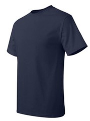 Below WHOLESALE Blank T-Shirt – 48 L 3XL NAVY HANES 5180 518T Bulk Lot