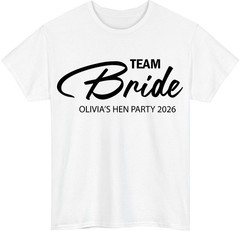 Personalised Hen Party Matching T-Shirt Custom Team Bachelorette Bride To Be Tee