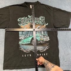 Shaka Wear Super Max Heavy T-Shirt Mens XL Black Cotton Graphic Logo Streetwear
