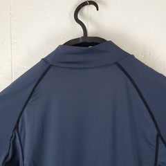 Tesla Shirt Mens Large Gray High Neck Logo Long Sleeve Stretch Pullover