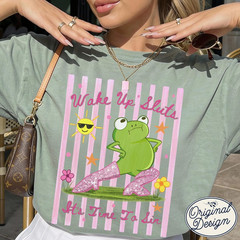 Wake Up Sluts It’s Time To Sin Frog Shirt Funny Girls Trip Party Graphic Tee