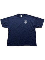 Vintage Fergusson Clan Crest Dulcius Ex Asperis Graphic Blue T Shirt Men’s 2XL