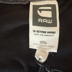 NWT G-Star Raw Felt Applique Logo Slim T-Shirt XXLarge Organic Cotton