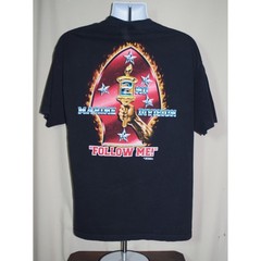 7.62 Design Men’s XL 2nd Marine Division Follow Me Graphic T-Shirt Black USMC