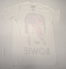 David Bowie Mens Aladdin Sane White T-Shirt New S, M, 2XL