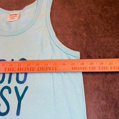 ComfortWash The Big Easy New Orleans Tank Top Light Blue Mens Small Cotton