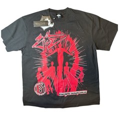 Evil Vice Double-Sided Graphic Logo Black/Red Knit Men’s XL Crew Neck Tee