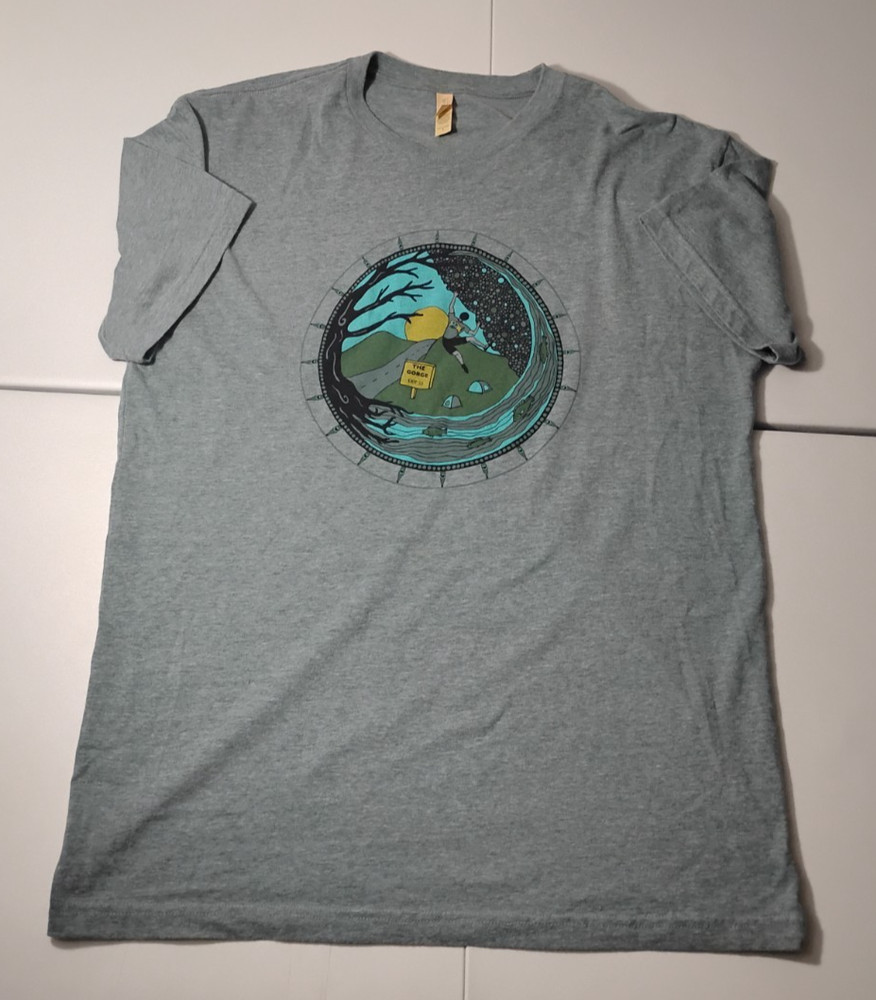 Next Level Apparel Shirt Men’s Large Gray Short Sleeve The Gorge Sea Stone