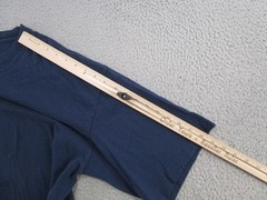 Vintage Mossimo T Shirt SZ XL 90s Single Stitch Double Sided Navy Blue USA Made