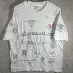 Vintage Hanes 1996 Atlanta Olympics Shirt Adult XL White Black Cities Men