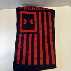 UNDER ARMOUR Freedom Flag T-Shirt Mens XS Cotton Loose Fit Graphic T-Shirt 13708