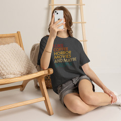 I Like Coffee Horror Movies And Maybe 3 People Funny Graphic T-Shirt