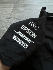 Mercedes AMG F1 Petronas Team Black T shirt Mens Size XL