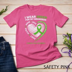 Grandma Grandpa Gift Green Grandson Cerebral Palsy Awareness Unisex T-shirt