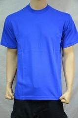 1 NEW PRO5 SUPER HEAVY WEIGHT T-SHIRT ROYAL BLUE TEE PLAIN BLANK COTTON S-7XL
