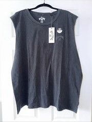 NWT Men’s Billabong Ripper Muscle Tank Top Wave Washed Black Cotton Logo $50 XXL