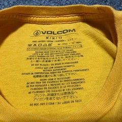 Volcom Shirt Mens Medium Yellow Cotton Tee Short Sleeve Stone Logo