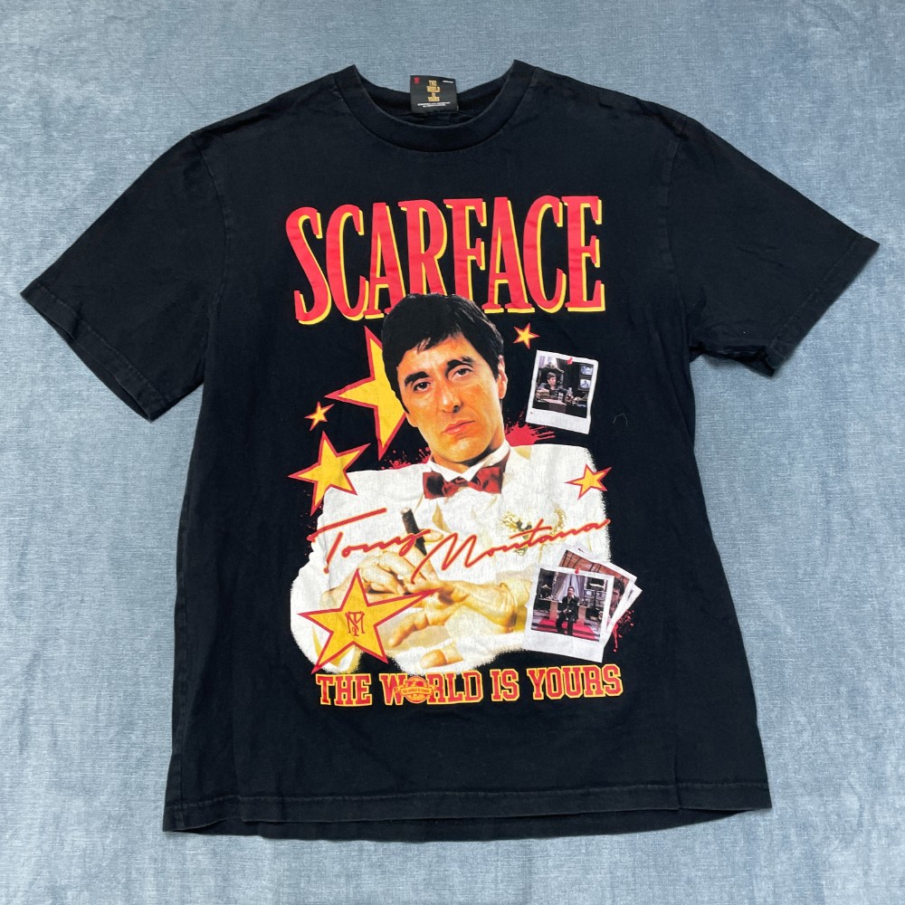 Scarface x Shoe Palace The World Is Yours Tony Montana T Shirt Mens XL Black Tee