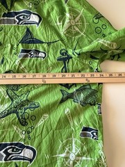 Seattle Seahawks Hawaiian Shirt Mens XL NFL Team Apparel Button Up Green