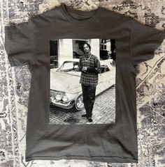 New Death Row Records Snoop Dogg Photo Tee Charcoal Grey T-Shirt Size Medium