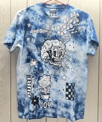 ALAB Never Grow Up Tie Dye Collage Men’s L Graphic T-Shirt NWOT