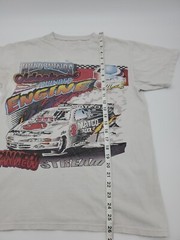 J GALT USA STREAM RACING T-SHIRT Men Small White Graphic Print..#14772