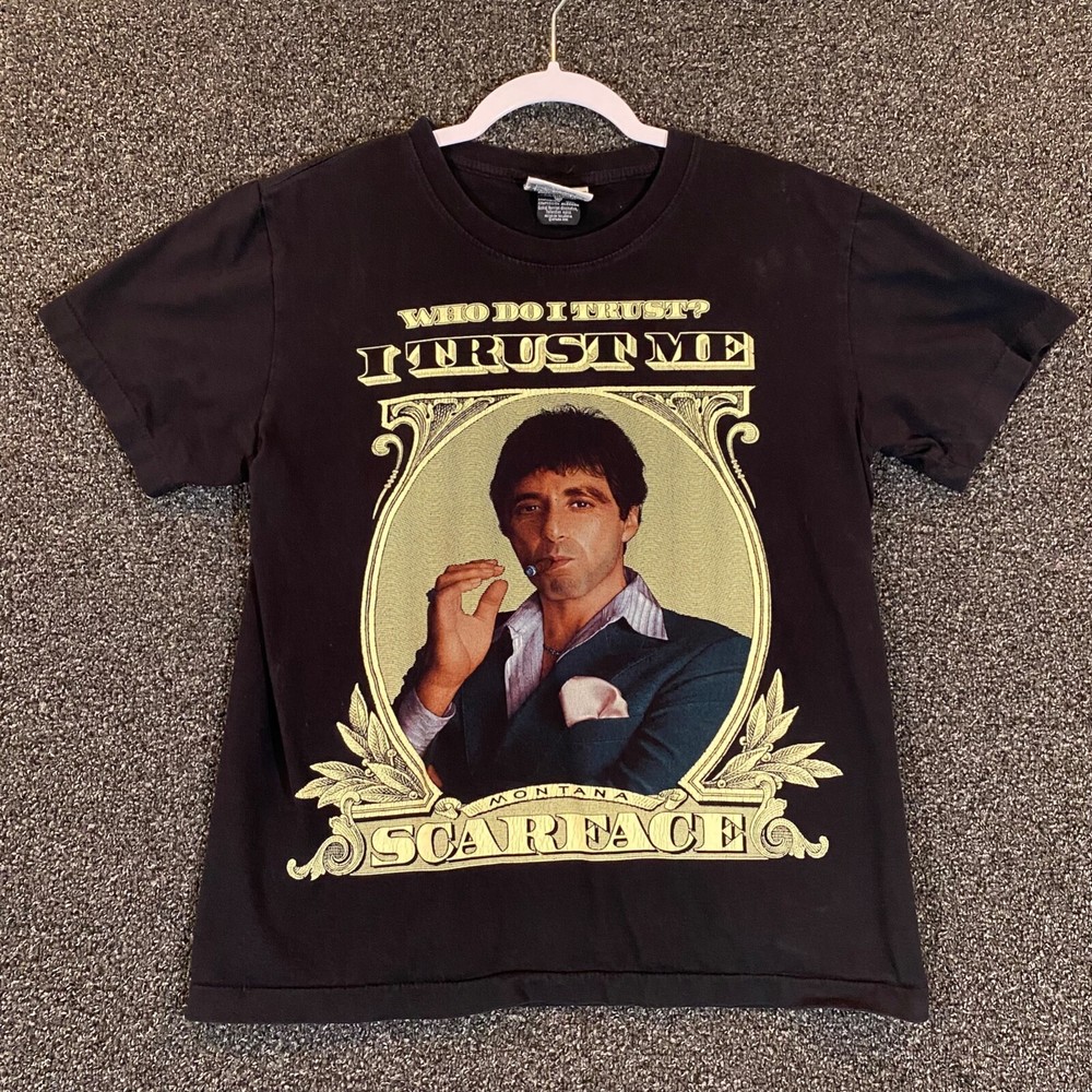 Vintage Scarface Shirt Mens Medium Short Black Graphic The ROXX S/S Movie