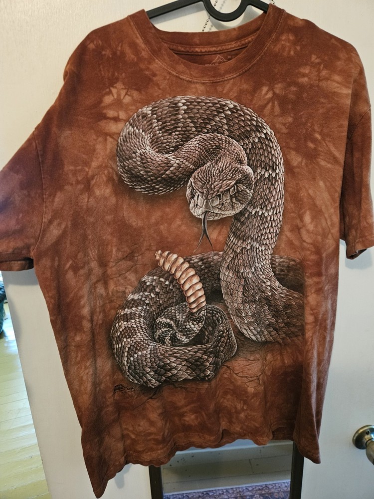The Mountain Rattlesnake Tie Dye Graphic T-Shirt Brand New Large