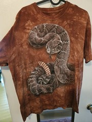 The Mountain Rattlesnake Tie Dye Graphic T-Shirt Brand New Large