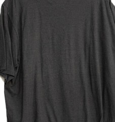 BCG Mens Gray Polycotton T Shirt Solid Blank Casual Pullover Short Sleeve 2XL