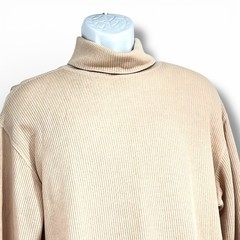 JOHN ASHFORD ADVENTURE Men’s Ribbed Knit Turtleneck Shirt M Casual Layering