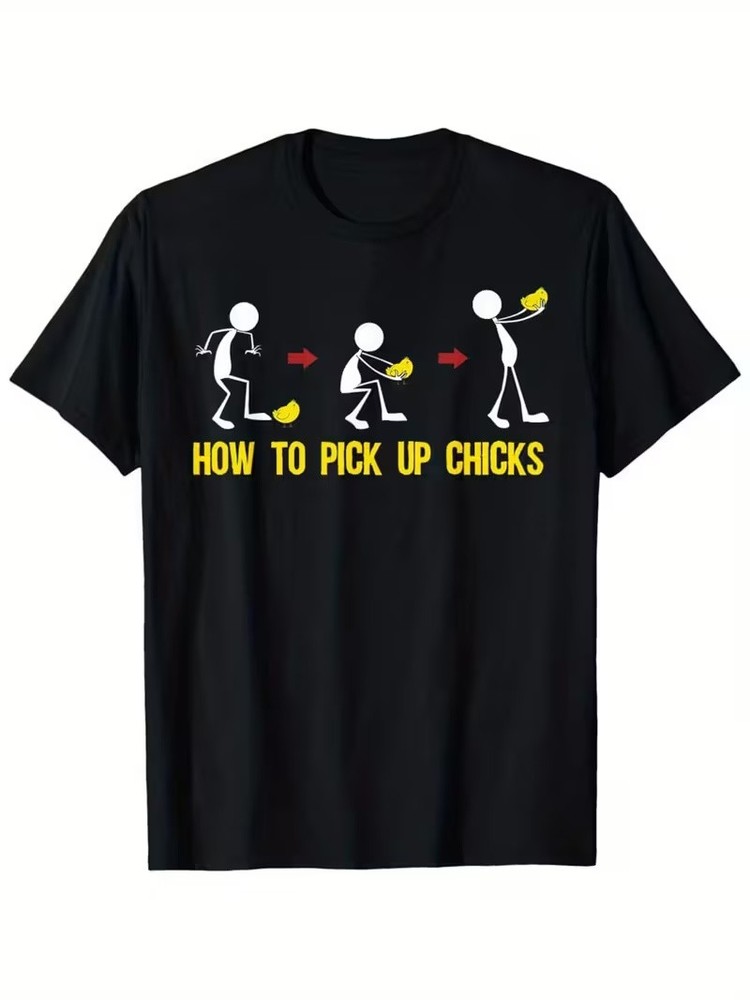 Funny How to Pick Up Chicks Chicken Jokes T-Shirt