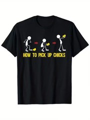 Funny How to Pick Up Chicks Chicken Jokes T-Shirt